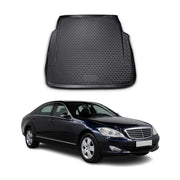 2007-2013 Mercedes S Class W221 Cargo Liner Trunk Mat All Weather Black