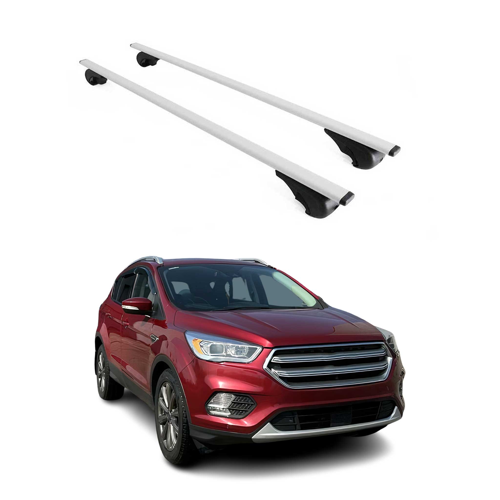 2013-2019 Ford Escape Roof Rack Cross Bars Silver