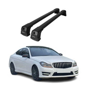 2012-2015 Mercedes C Class C204 Coupe Roof Rack Cross Bars Black