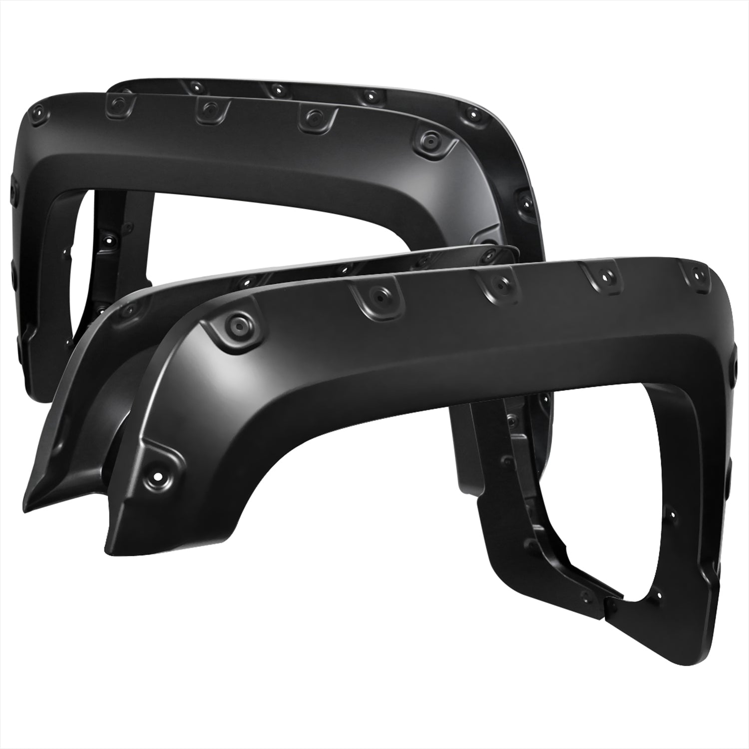 2016-2018 GMC Sierra 1500 Fleetside Smooth Rivet Style Fender Flares