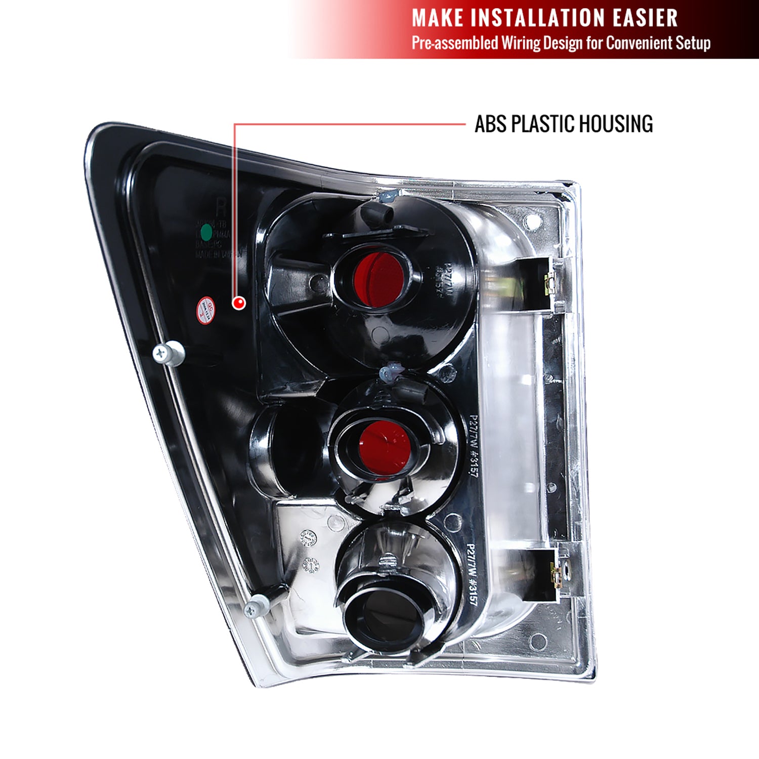 2005-2006 Jeep Grand Cherokee Tail Lights Chrome Housing/Smoke Lens