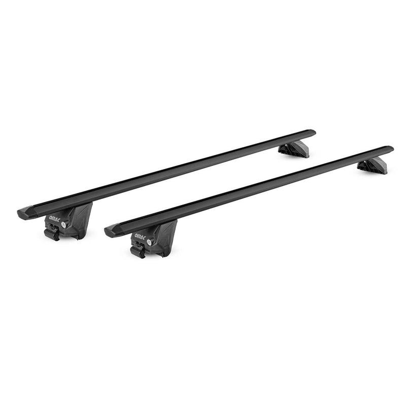 44" Roof Rack Cross Bars Luggage Carrier fits Flush Rail Aluminium Black 2x