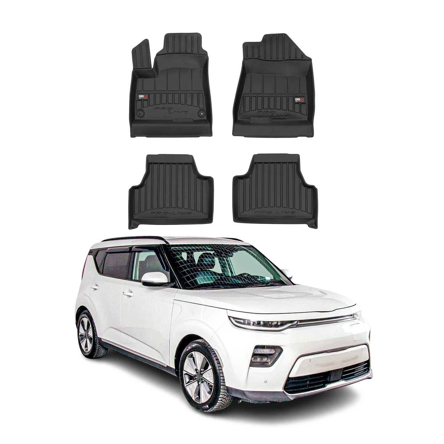 2020-2024 Kia Soul EV Premium Floor Mats Liners Full Set All Weather Heavy Duty