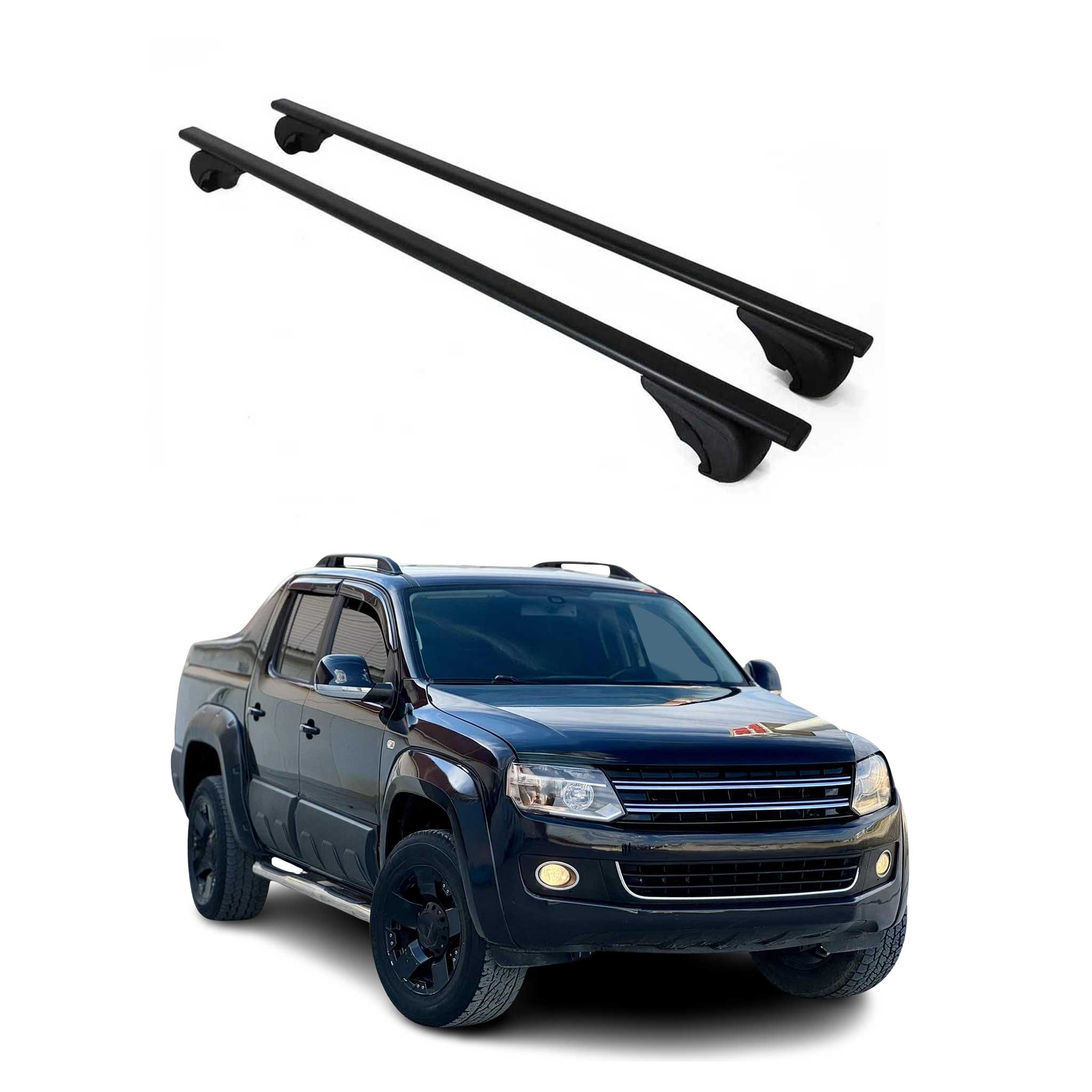 2010-2020 VW Amarok Roof Rack Cross Bars Black