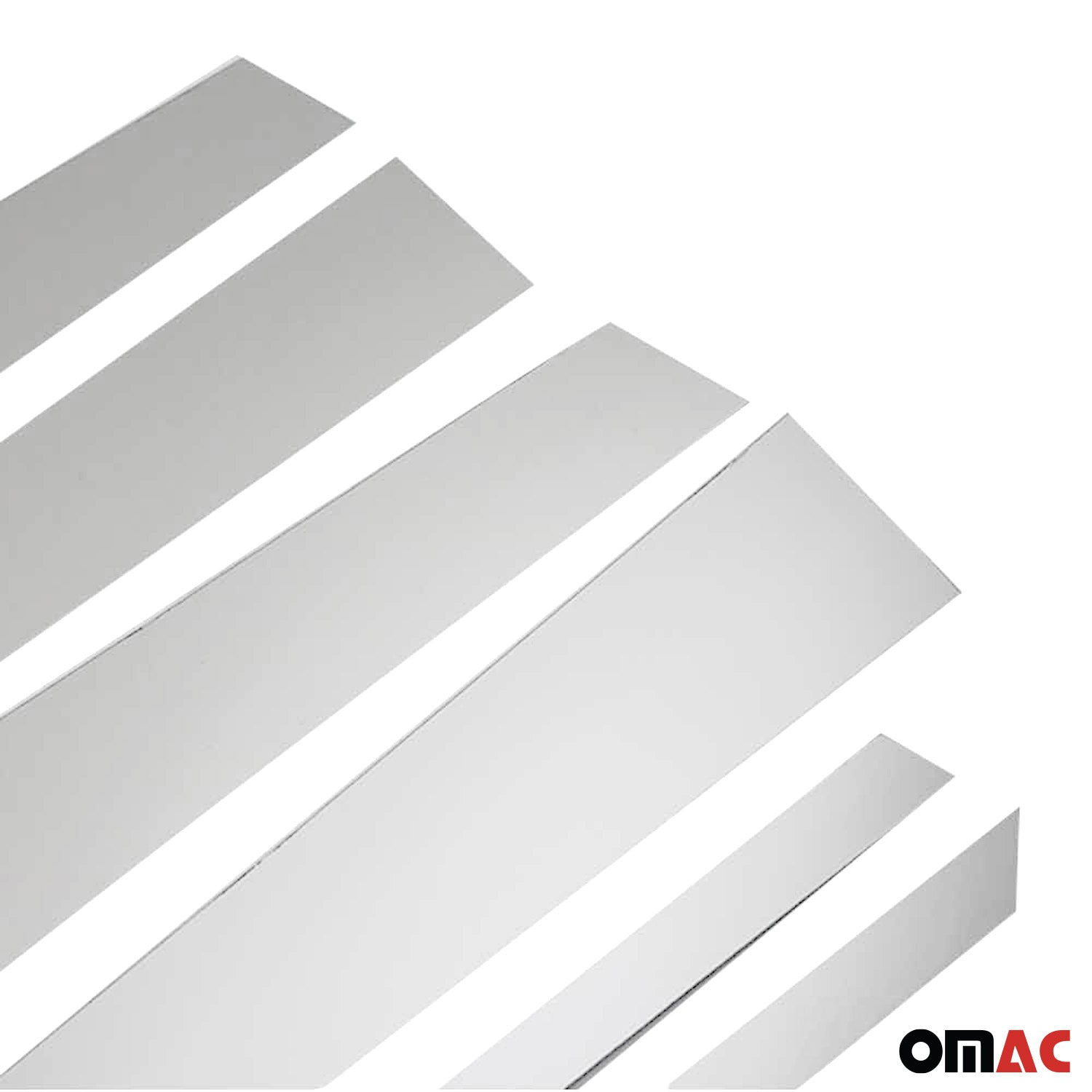 2010-2015 Hyundai Tucson Window B Pillar Posts Door Trim Stainless Steel Silver 6x