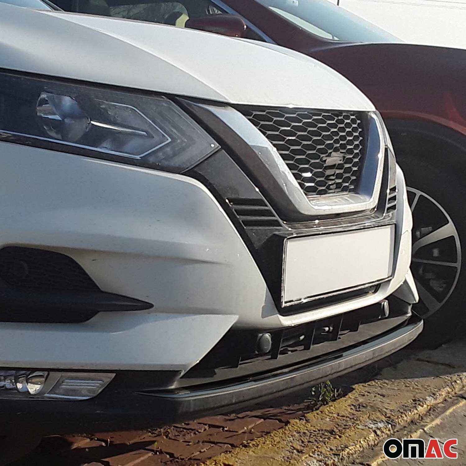 2020-2022 Nissan Rogue Sport Front Bumper Trim Molding Stainless Steel Dark 1 Pc