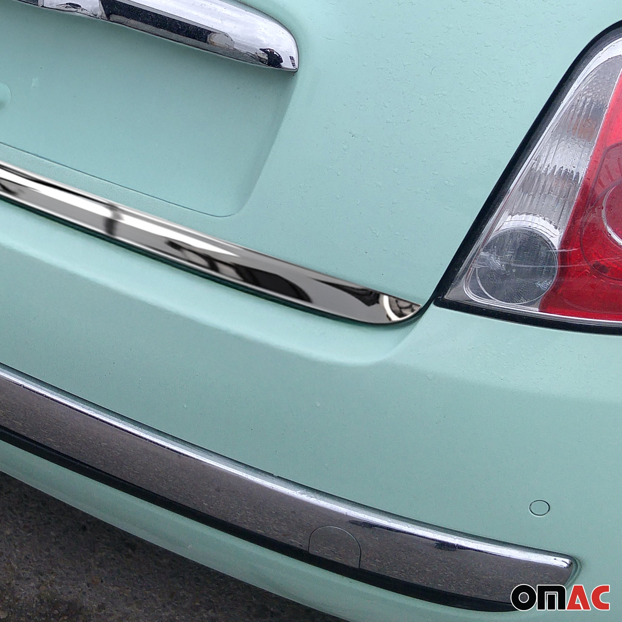 2012-2019 Fiat 500 Rear Trunk Molding Trim Stainless Steel Silver 1Pc