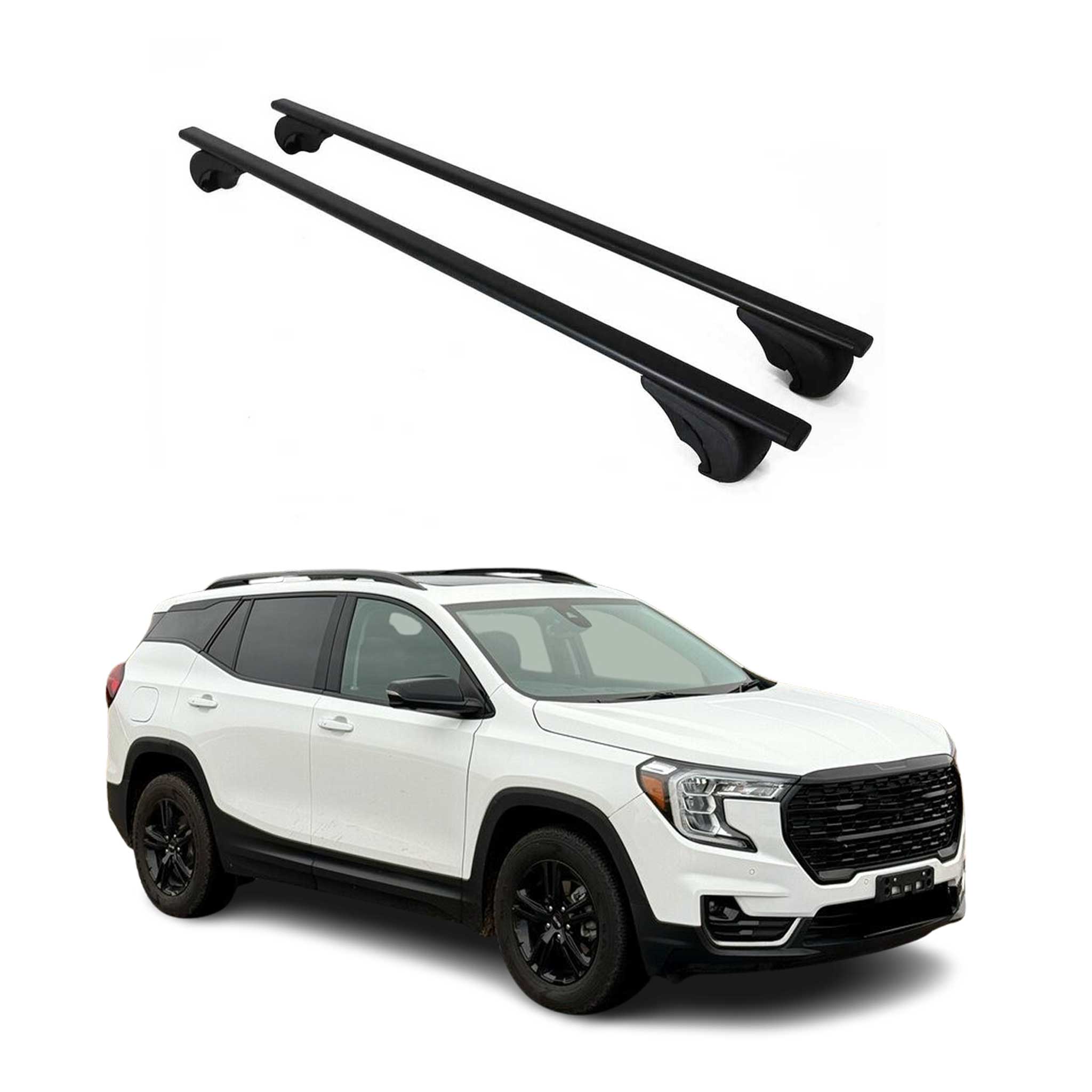 2018-2024 GMC Terrain / Terrain Denali Roof Rack Cross Bars Black