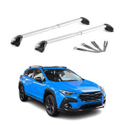 Roof Rack Cross Bars Luggage Carrier for Subaru Crosstrek 2024-2026 Alu Silver