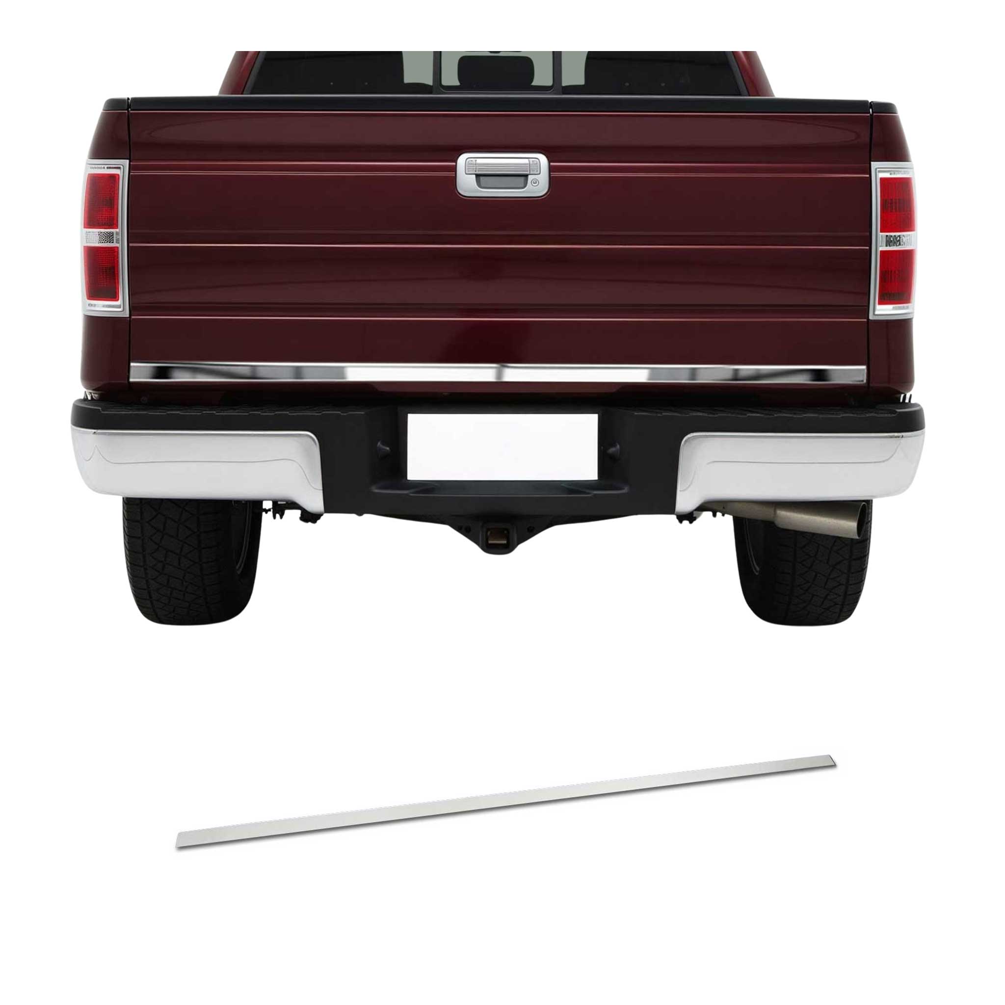 2009-2014 Ford F-150 Rear Trunk Lid Molding Trim Stainless Steel Silver 1Pc