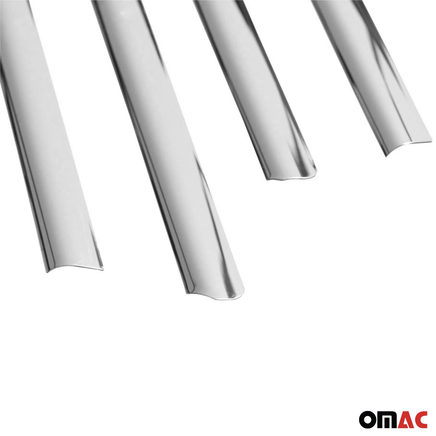 2005-2011 Mercedes M Class W164 Window Molding Trim Streamer S. Steel 4x