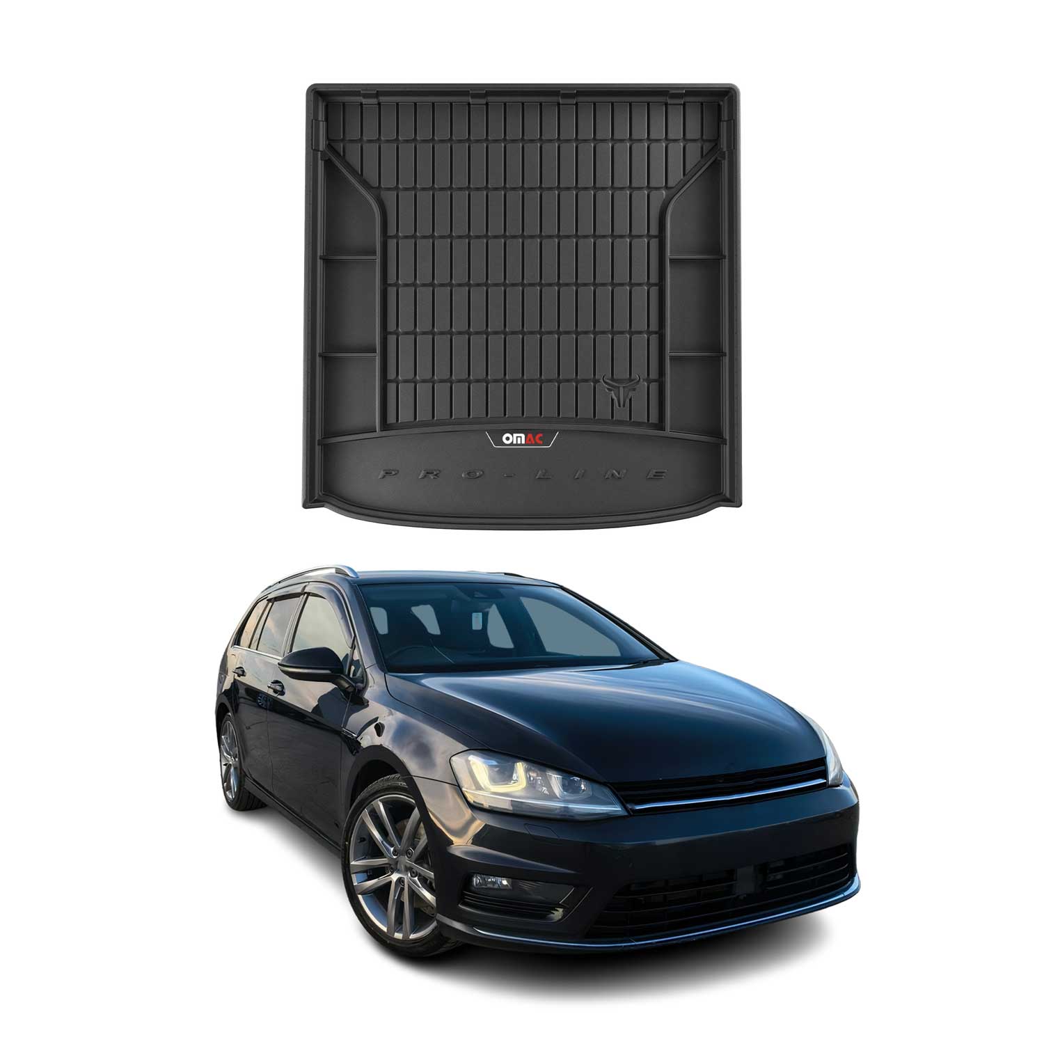 2015-2019 VW Golf SportWagen Premium Cargo Liner Trunk Mat All Weather Heavy Duty Upper Trunk
