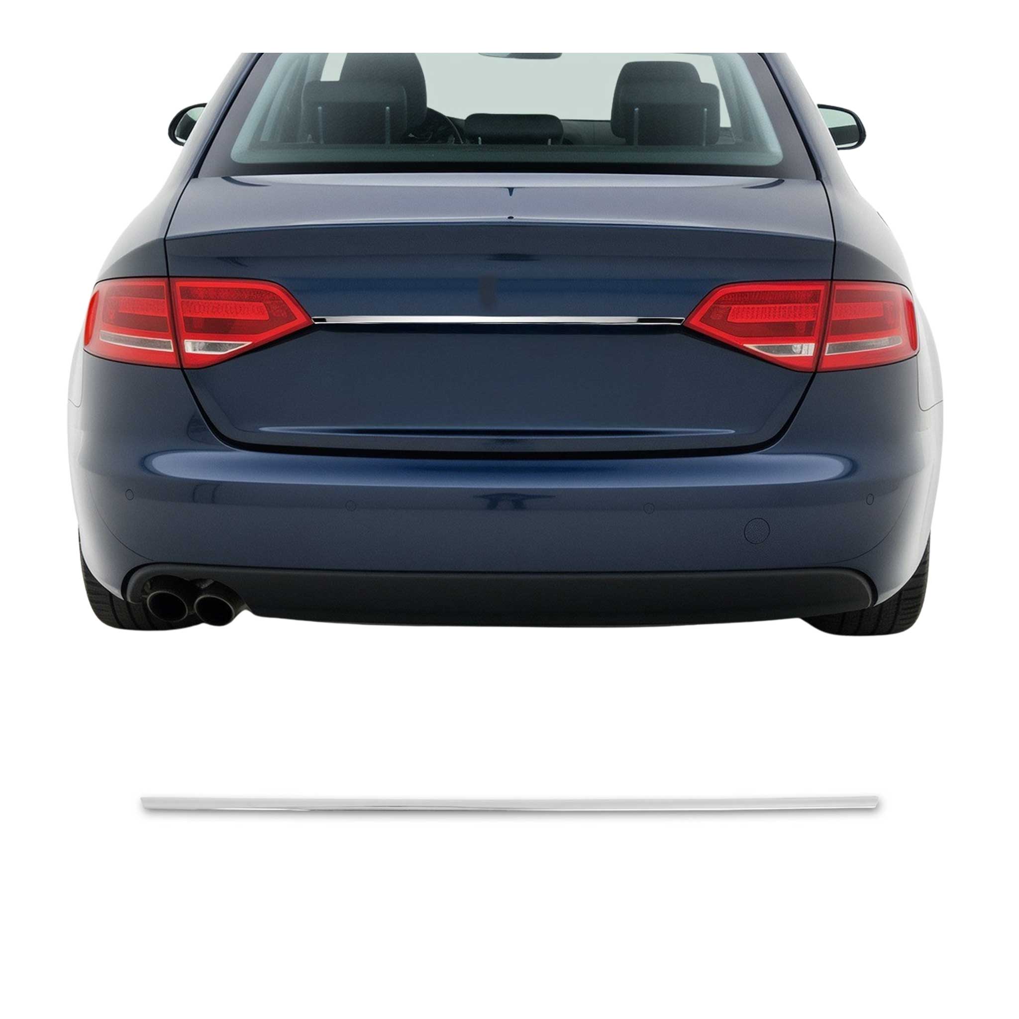 2009-2016 Audi A4 S4 Sedan Trunk Tailgate Door Handle Cover Stainless Steel Silver