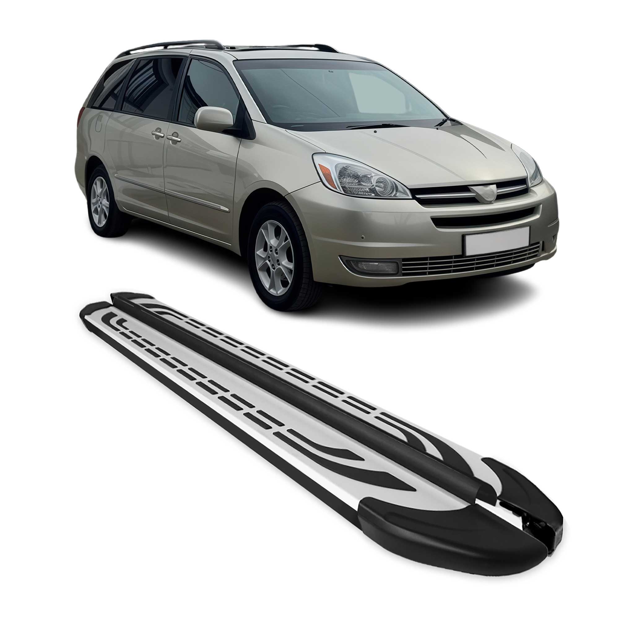 2005-2010 Toyota Sienna Nerf Bar Side Step Running Boards Alu 2x
