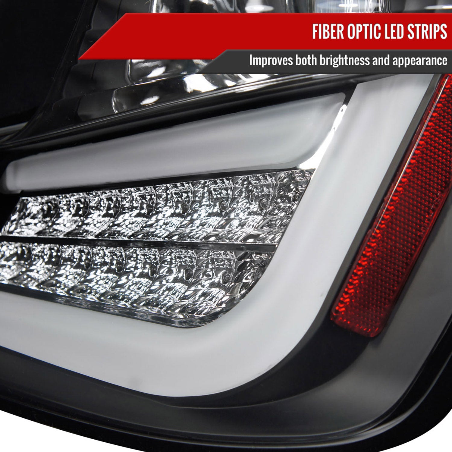 2011-2013 Scion tC LED Tail Lights Matte Black Housing/Clear Lens
