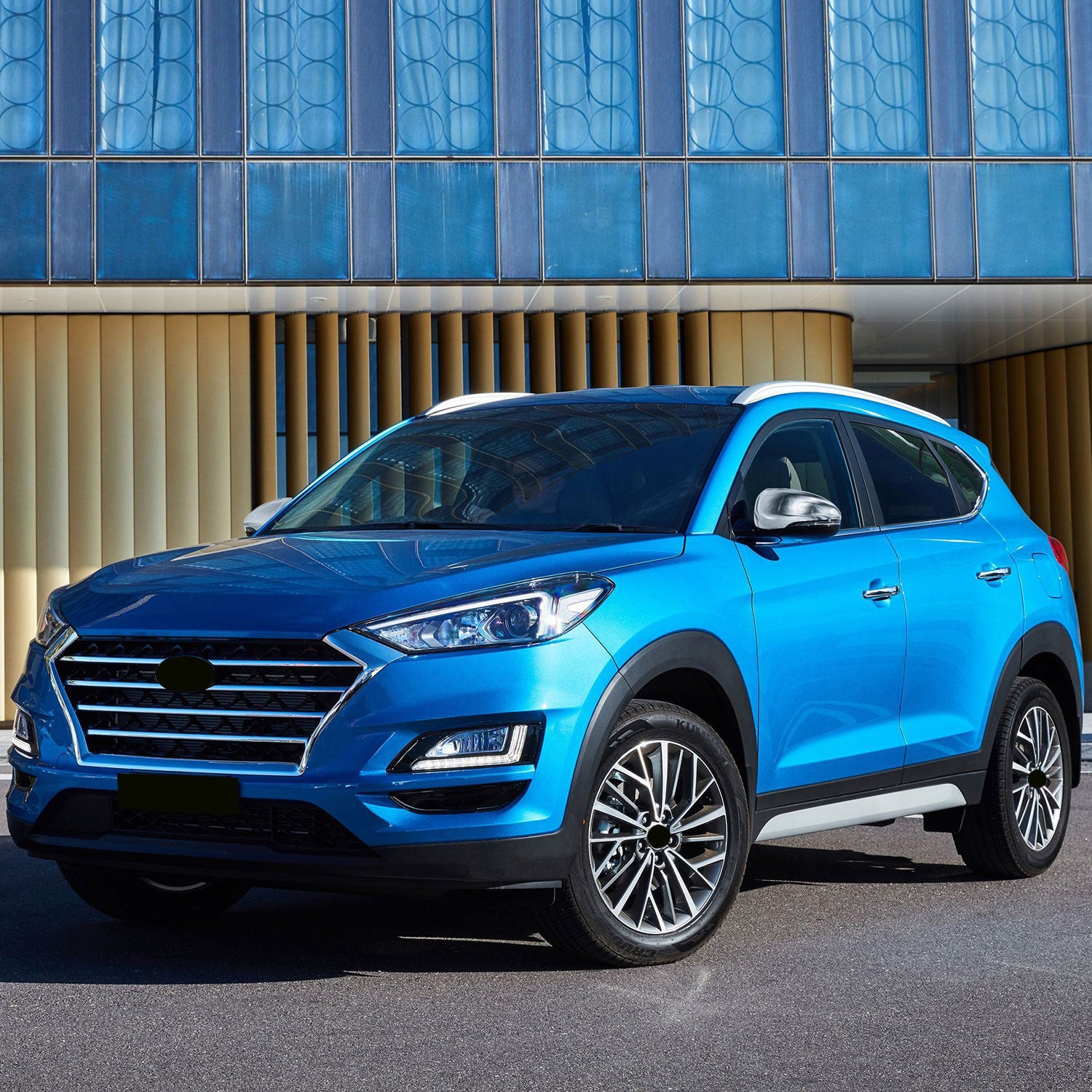 2016-2021 Hyundai Tucson Mirror Cover Caps Chrome 2Pcs ABS Plastic