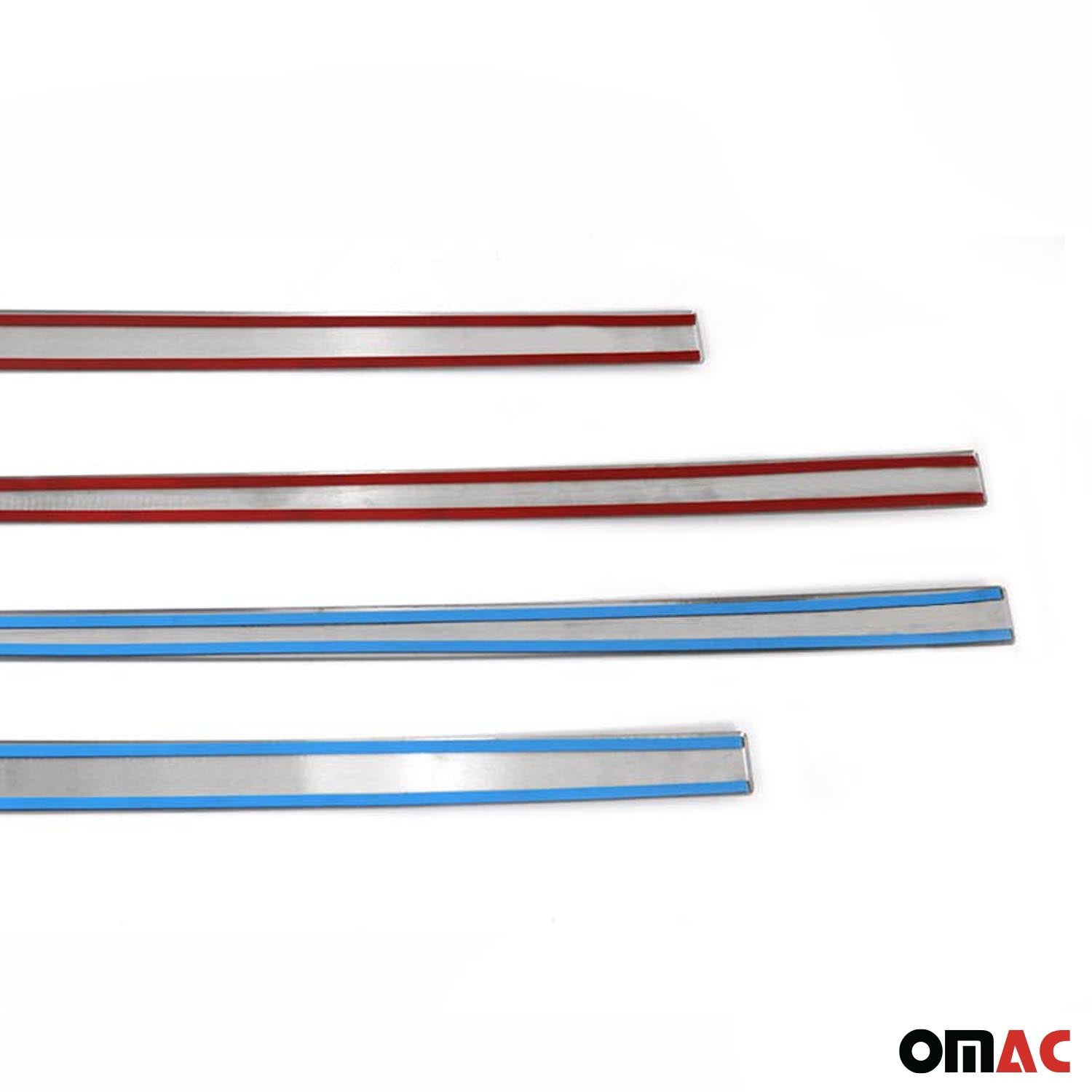 2017-2022 Kia Sportage Side Door Molding Trim Skirt Garnish Stainless Steel Silver 4Pcs