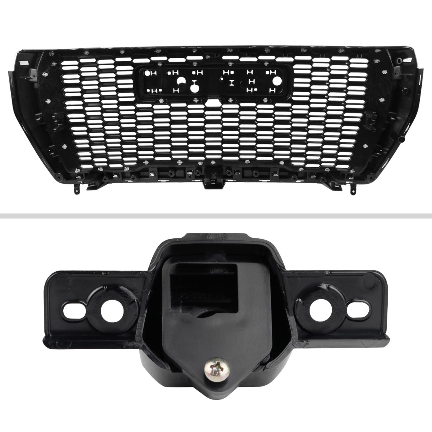2021-2023 GMC Yukon/Yukon XL Denali Style Front Glossy Black Mesh Grille