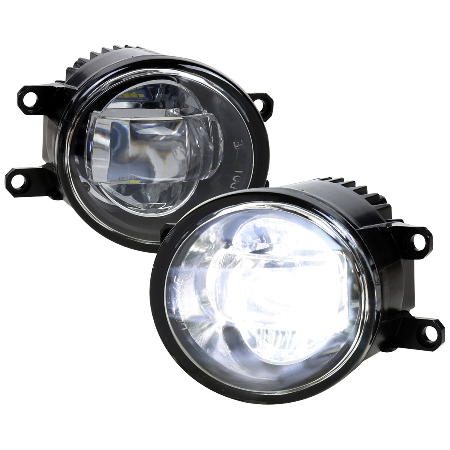 2006-2015 Toyota Lexus SMD LED Projector Fog Lights Kit Chrome/Clear Lens
