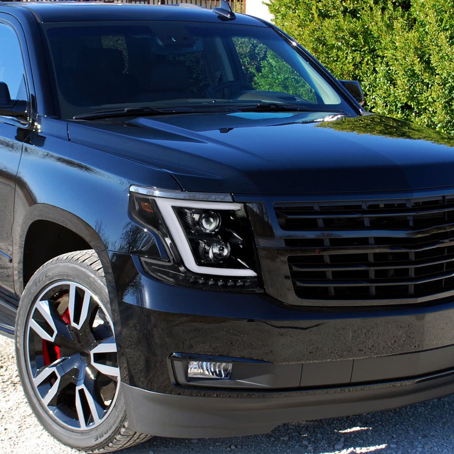 2015-2020 Chevy Tahoe Suburban/ Suburban 3500HD LED Headlights Glossy Black