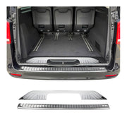 Rear Bumper Guard & Trunk Sill Cover Set for Mercedes Metris 2016-2024 Gloss