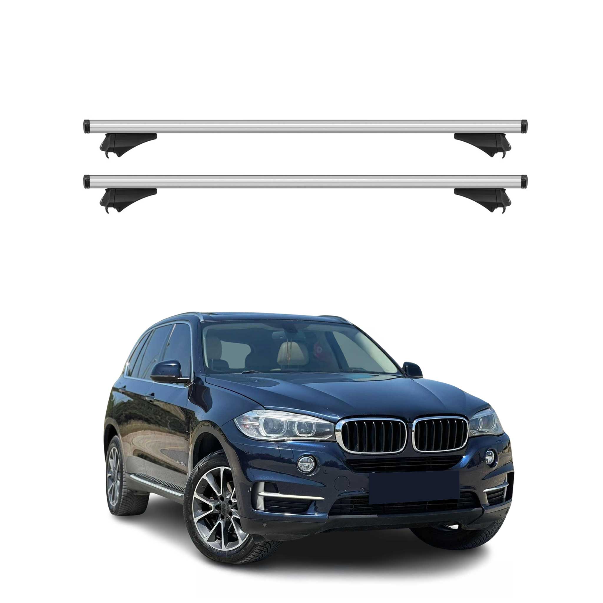 2014-2018 BMW X5 F15 Roof Rack Cross Bars Silver