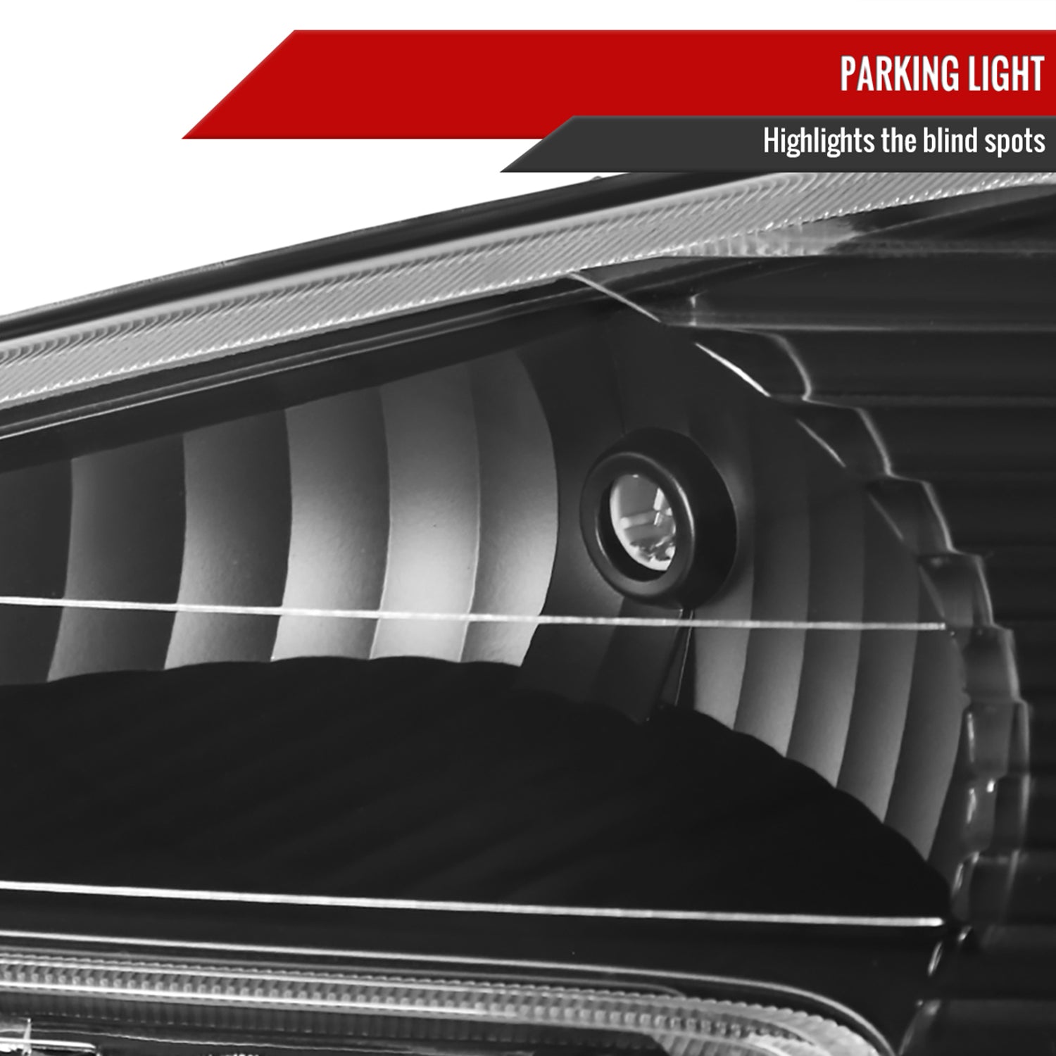 2005-2009 Chevy Equinox Factory Headlights w/Amber Reflector Matt Black/Clear