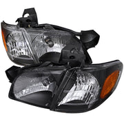 1997-2005 Chevy Venture Pontiac Montana/Trans Sport Crystal Headlights Black