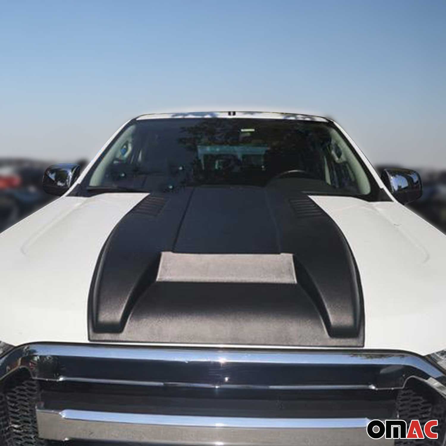 2019-2023 Ford Ranger Hood Scoop Vent Air Flow Intake Black 1 Pc