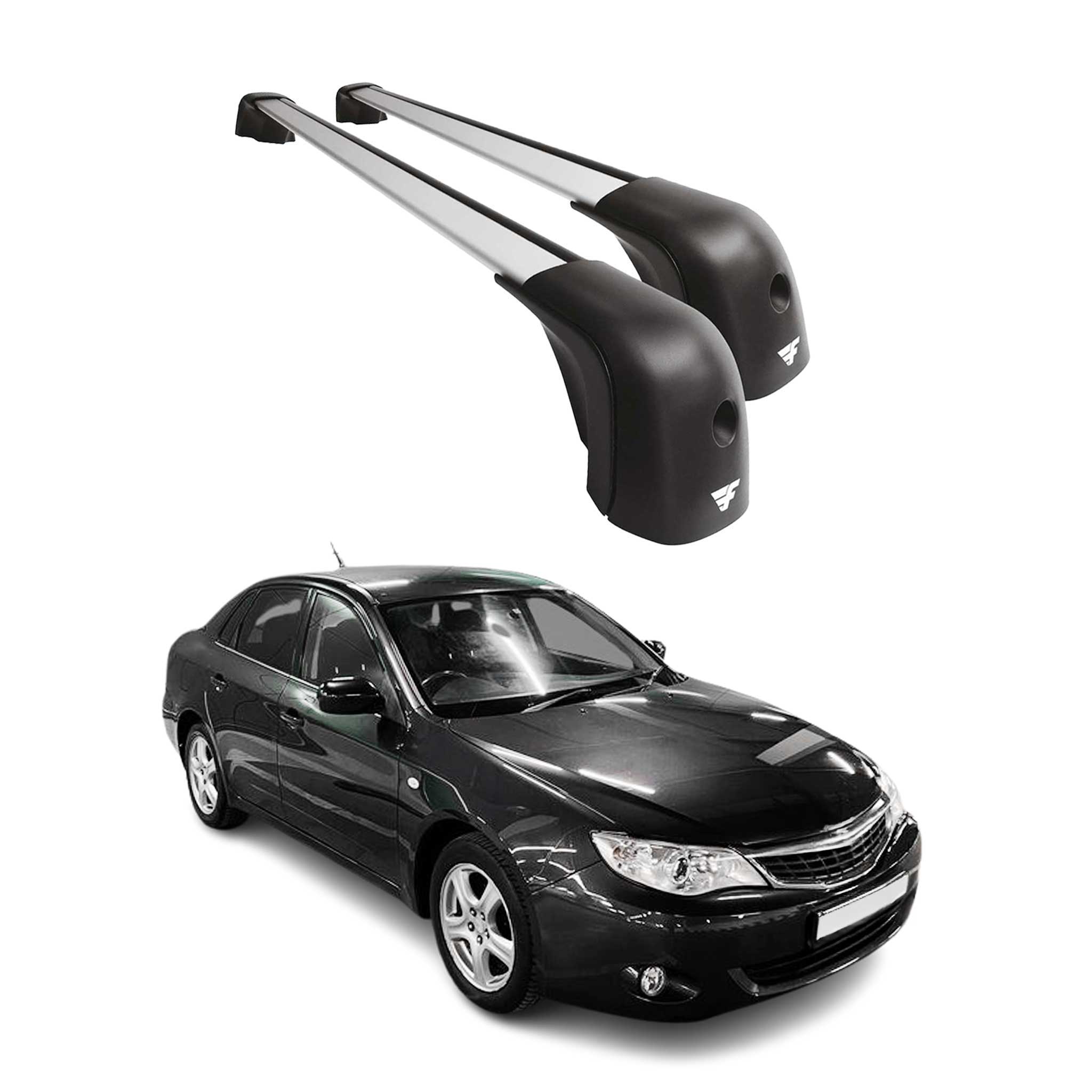 2007-2016 Subaru Impreza III IV Roof Racks Cross Bars Silver