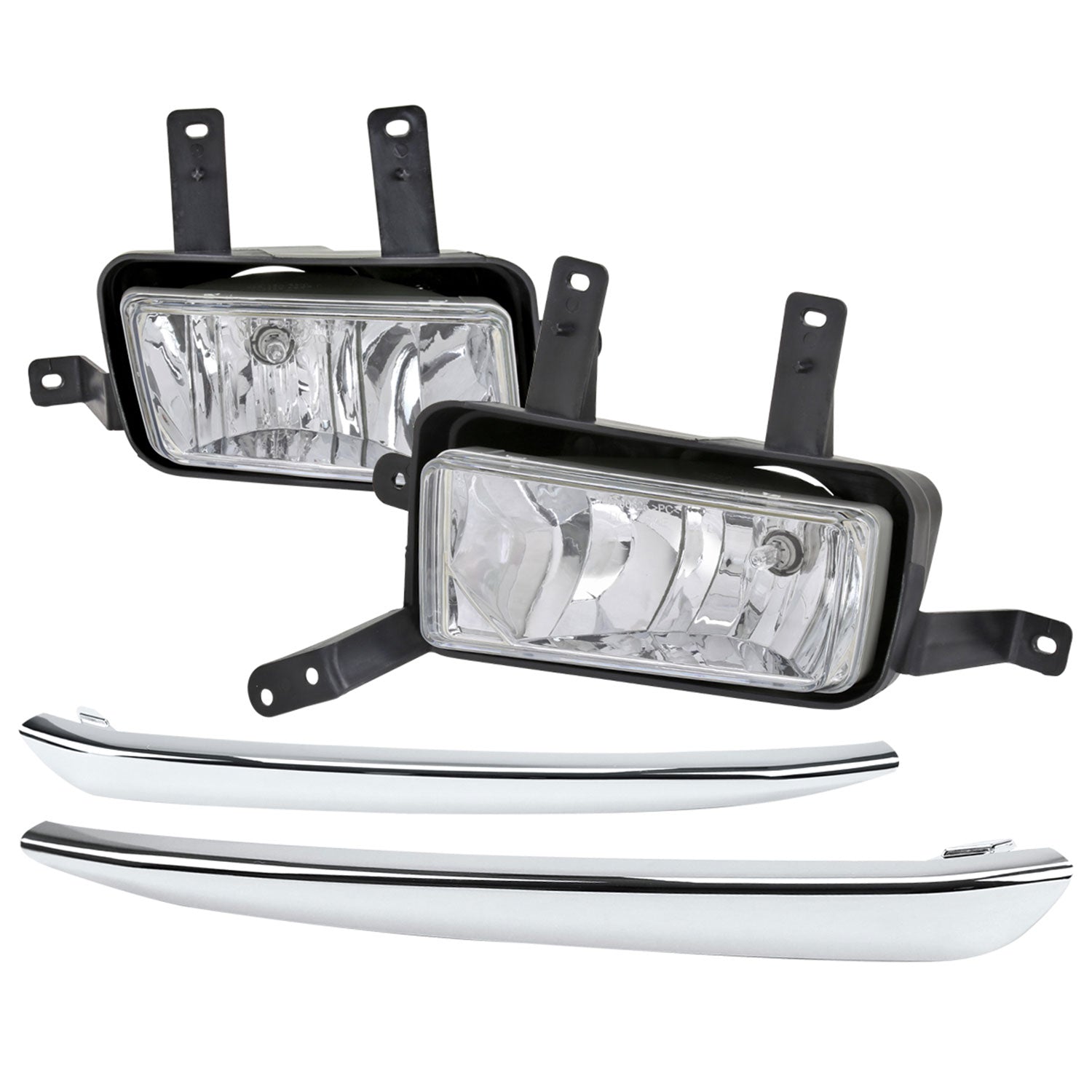2015-2020 Chevy Tahoe/Suburban H8 Fog Lights Kit Chrome Housing/Clear Lens