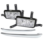 2015-2020 Chevy Tahoe/Suburban H8 Fog Lights Kit Chrome Housing/Clear Lens