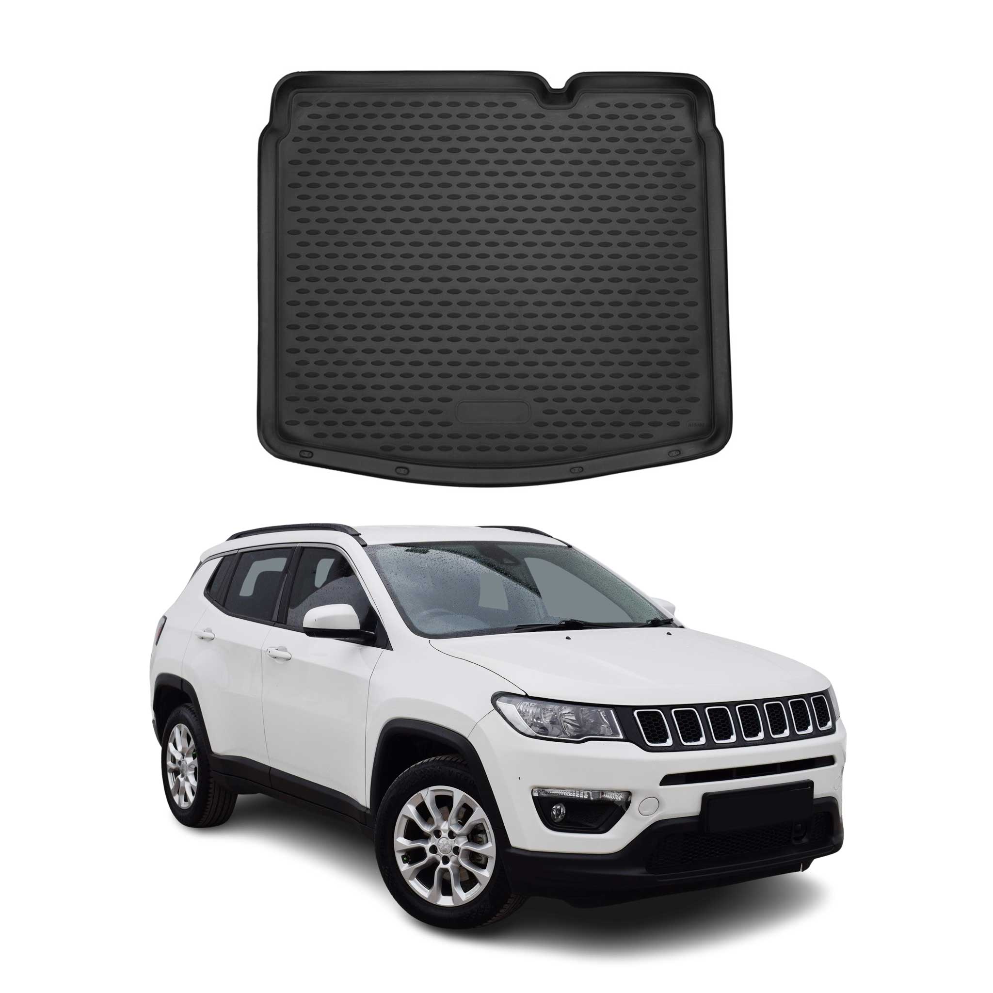 2017-2025 Jeep Compass Cargo Liner Trunk Mat All Weather Lower Black