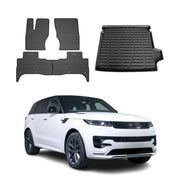 2014-2022 Land Rover Range Rover Sport Floor Mats & Cargo Liner Full Set All Weather Black