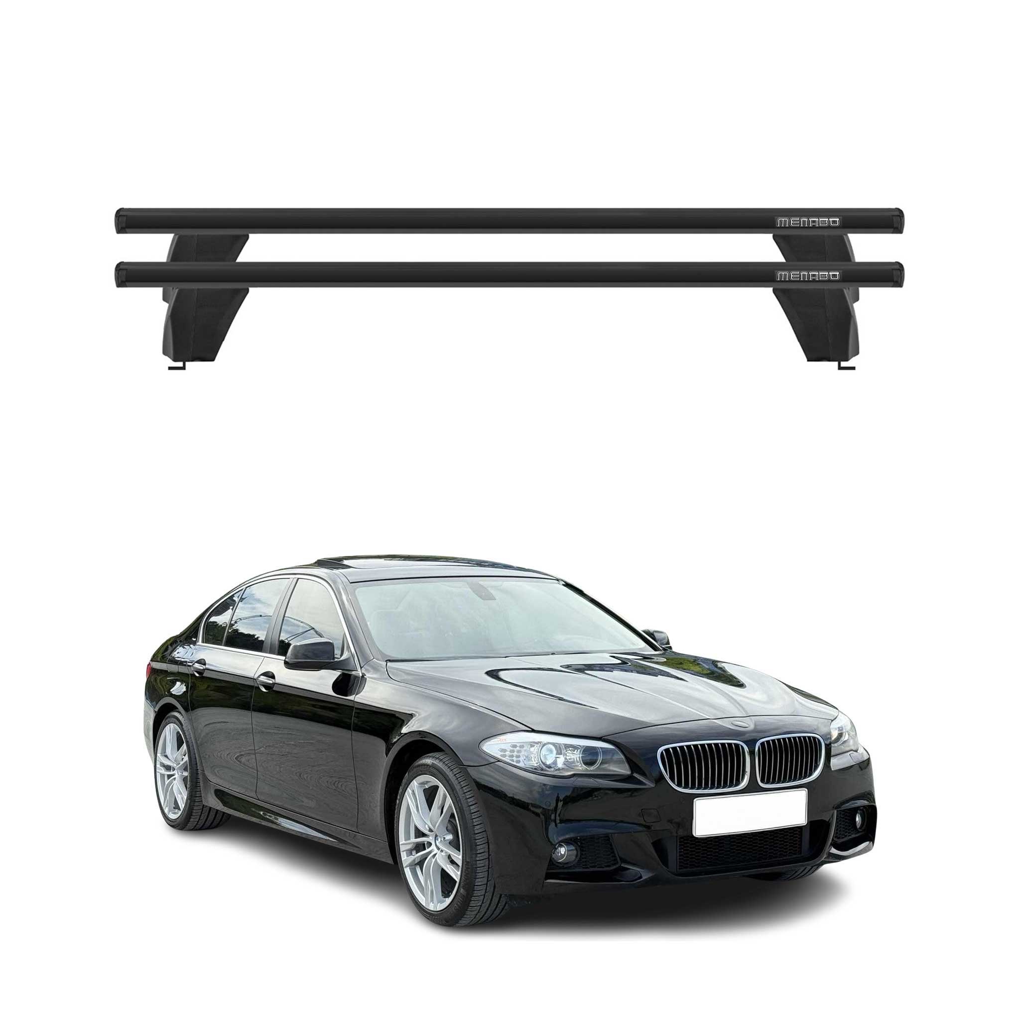 Top Roof Racks Cross Bars fits BMW iX I20 2022-2025 2Pcs Black Aluminium