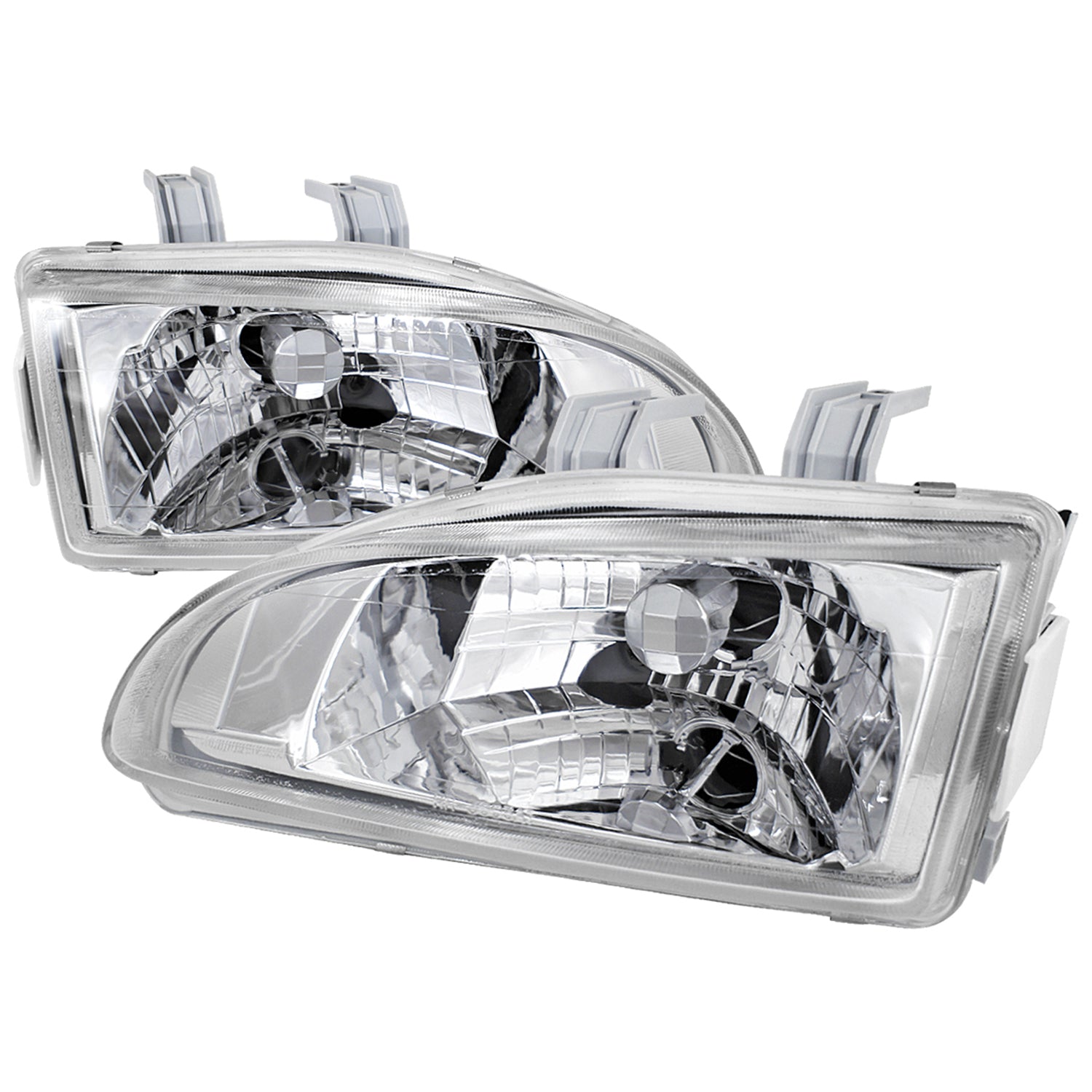1992-1995 Honda Civic Factory Style Crystal Headlights Chrome/Clear Lens