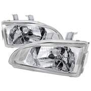 1992-1995 Honda Civic Factory Style Crystal Headlights Chrome/Clear Lens