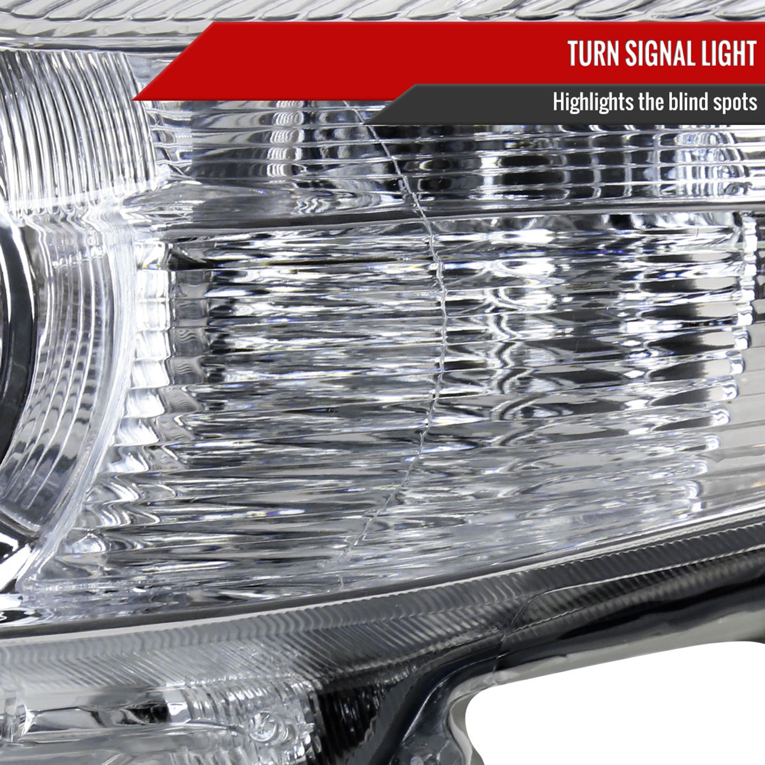 2010-2011 Toyota Camry Projector Headlights w/ Amber Reflectors Chrome/Clear