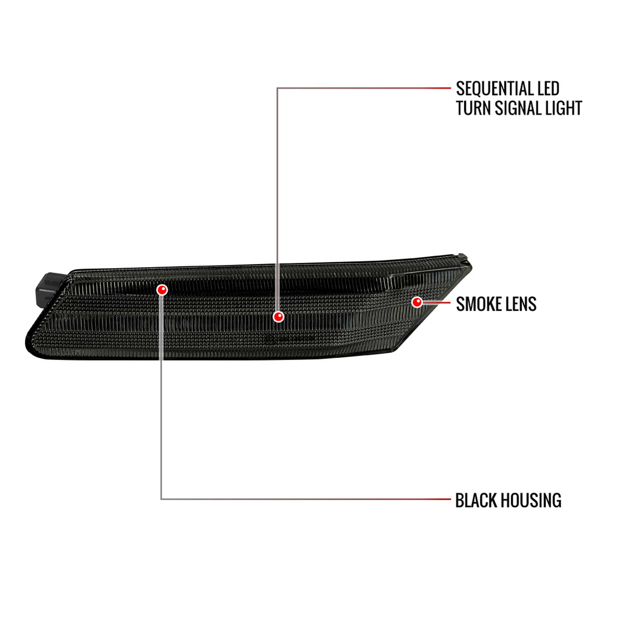 For Porsche 911 997/ 987 987C 2006-2011 LED Turn Signal Smoke With Seqential