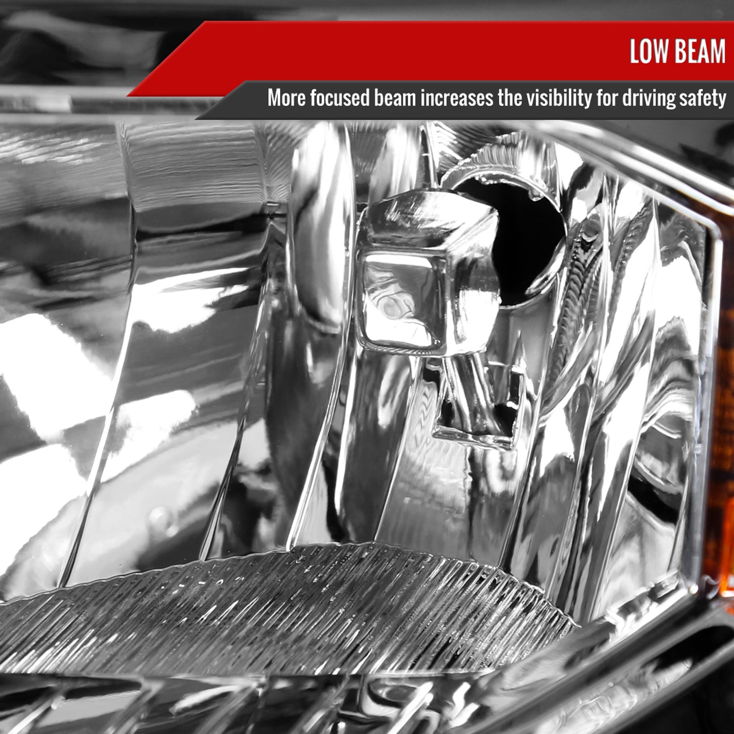 2014-2015 Chevy Silverado 1500 Factory Headlights Amber Reflectors Chrome