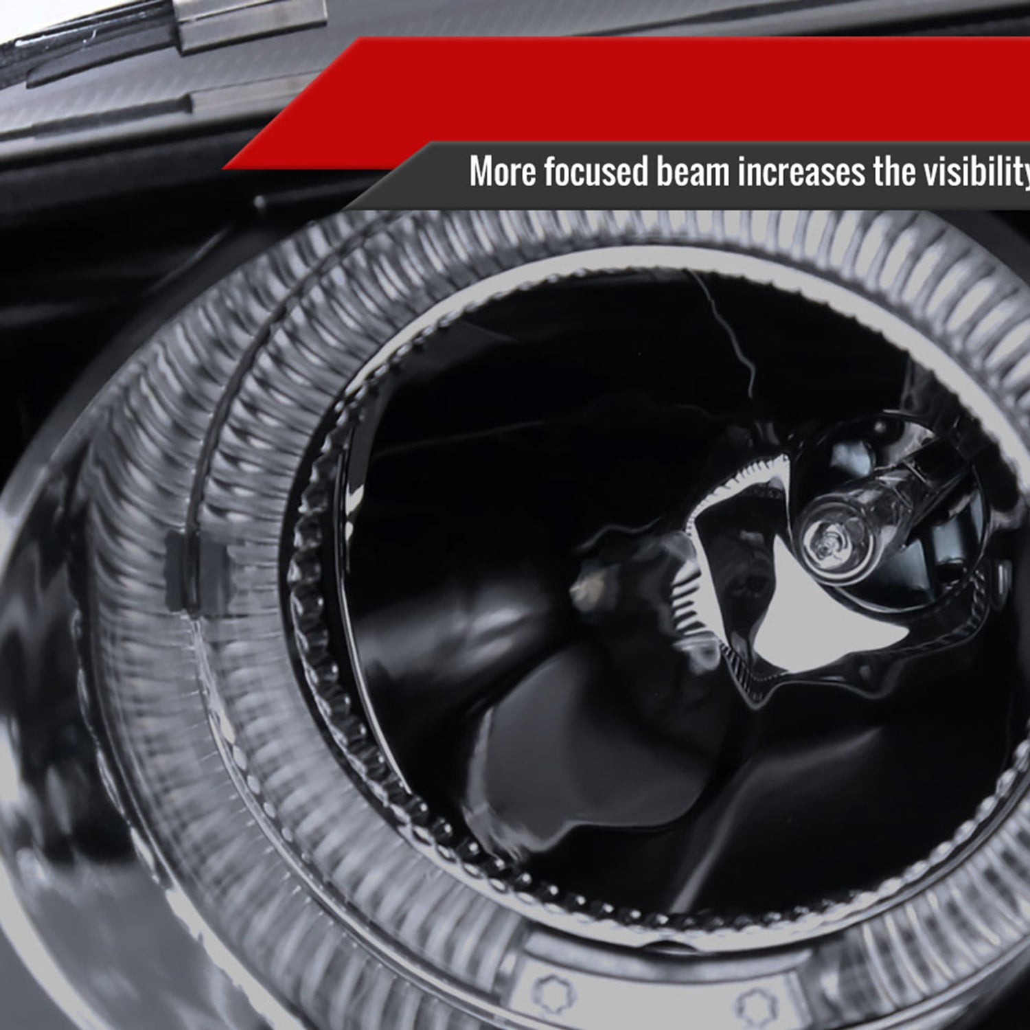 1992-1995 Honda Civic Dual Halo Projector Headlights Glossy Black/Smoke Lens