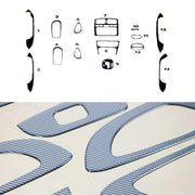 2001-2006 Hyundai Santa Fe Carbon Look Dashboard Console Trim Kit 14 Pcs