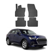2019-2025 Audi Q3 2.gen & Sportback Floor Mats Liners Full Set All Weather Rubber Black