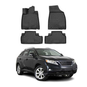 2009-2012 Lexus RX350 Floor Mats Liners Full Set All Weather Black