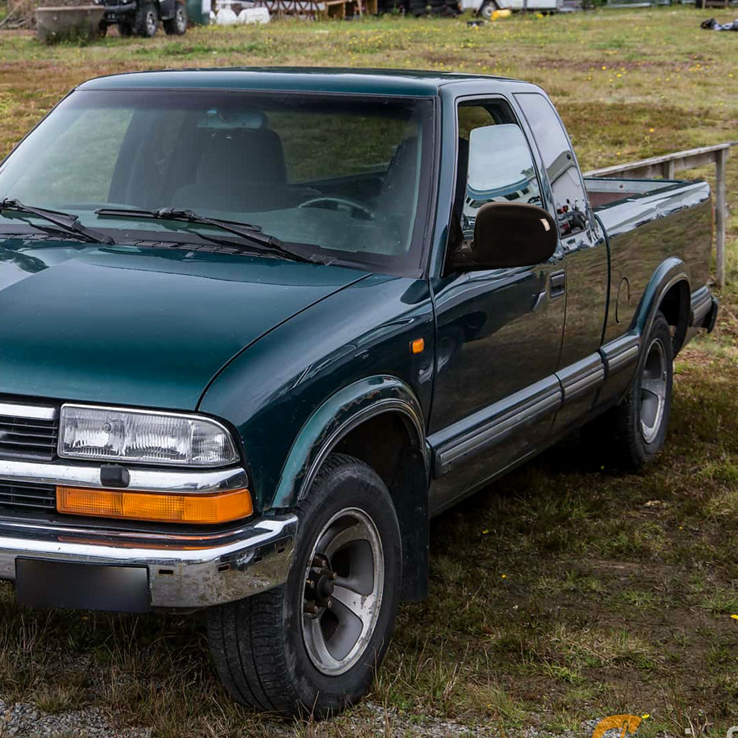1994-1998 Chevy S10/Blazer GMC Sonoma Glossy Black Left/Driver Side Mirror