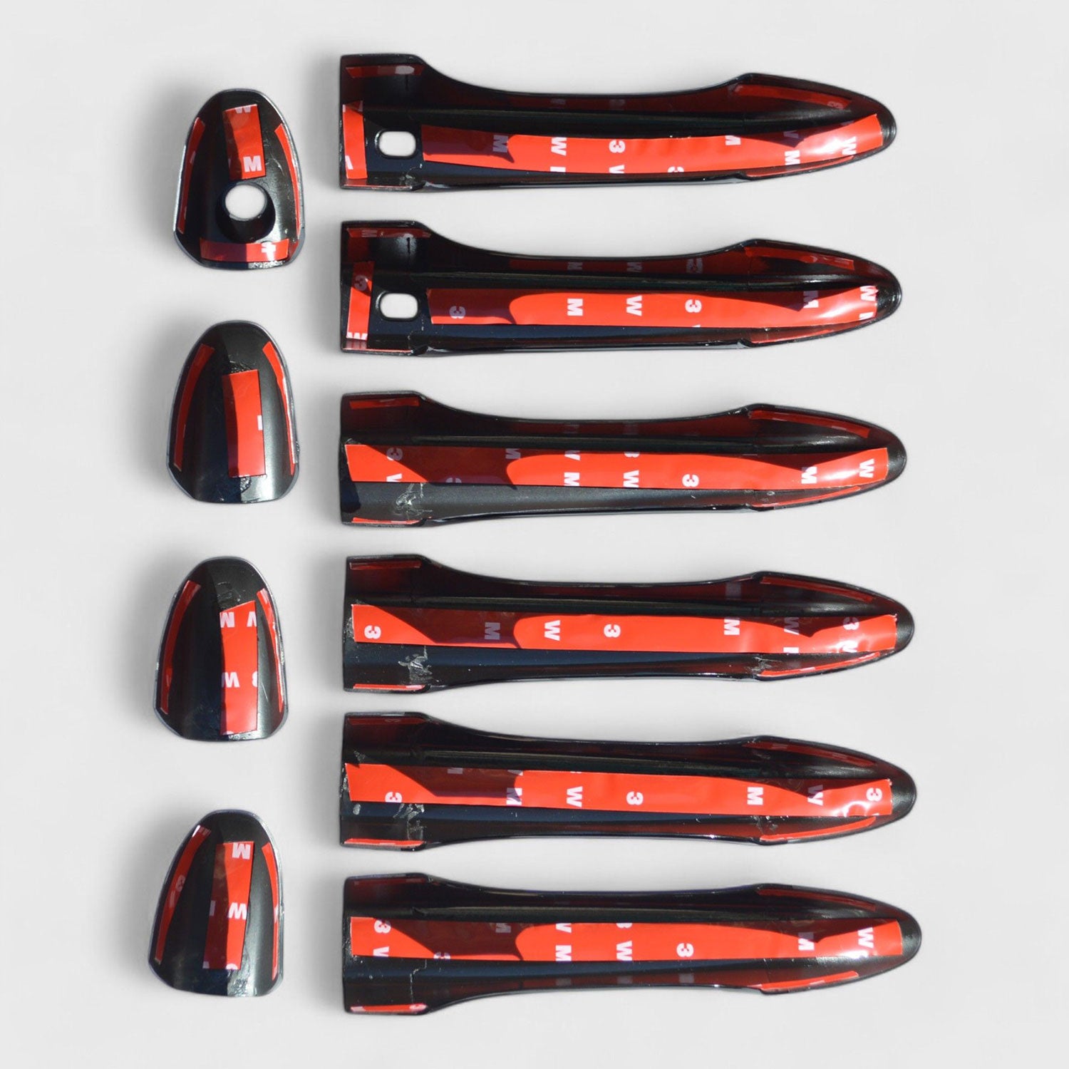 2014-2023 Jeep Cherokee Door Handle Cover Gloss Black 10Pcs ABS Plastic