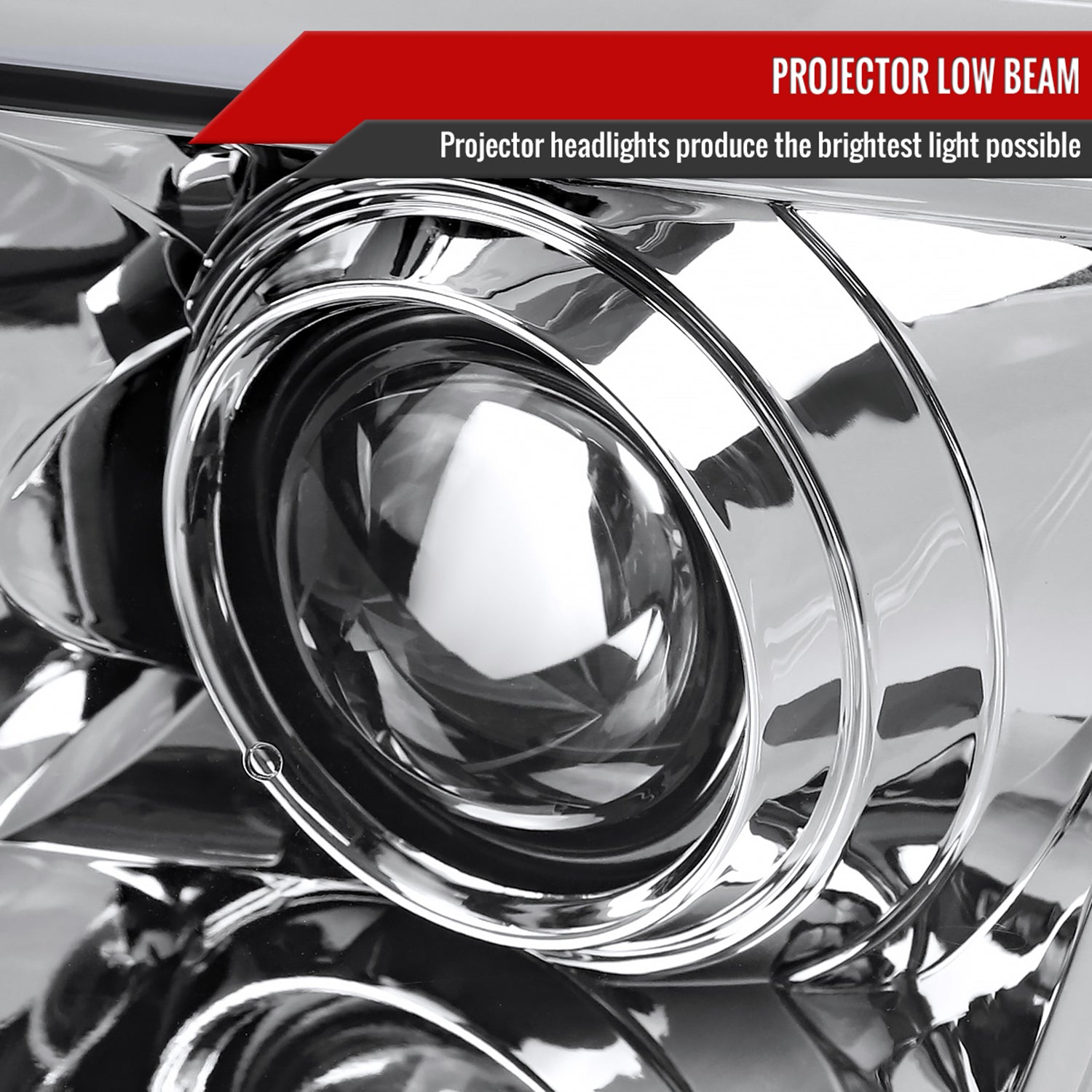 2004-2015 Nissan Titan / 04-2007 Armada LED C-Bar Headlights Signal Chrome