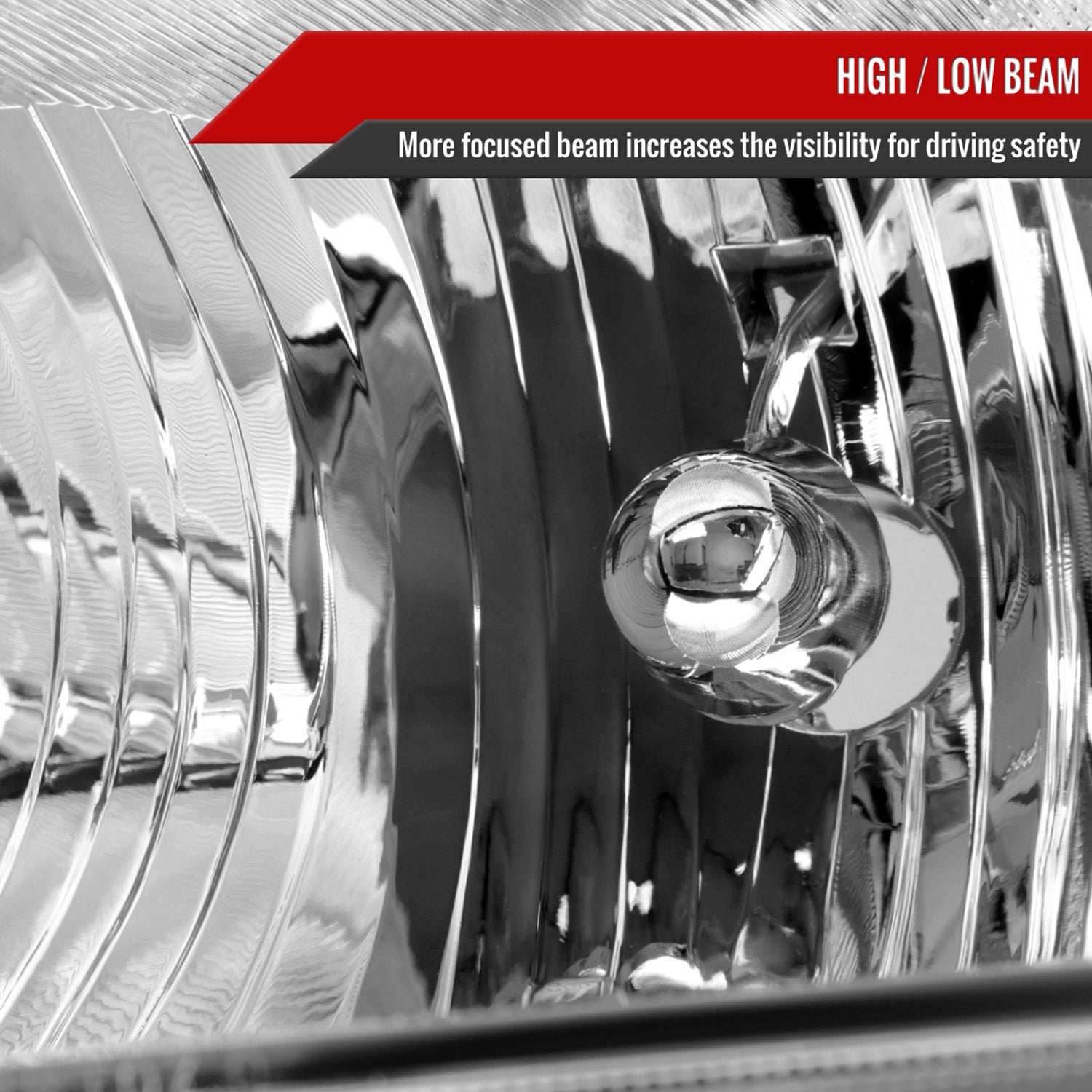 2007-2009 Nissan Sentra Factory Headlights w/Amber Reflector Chrome/Clear