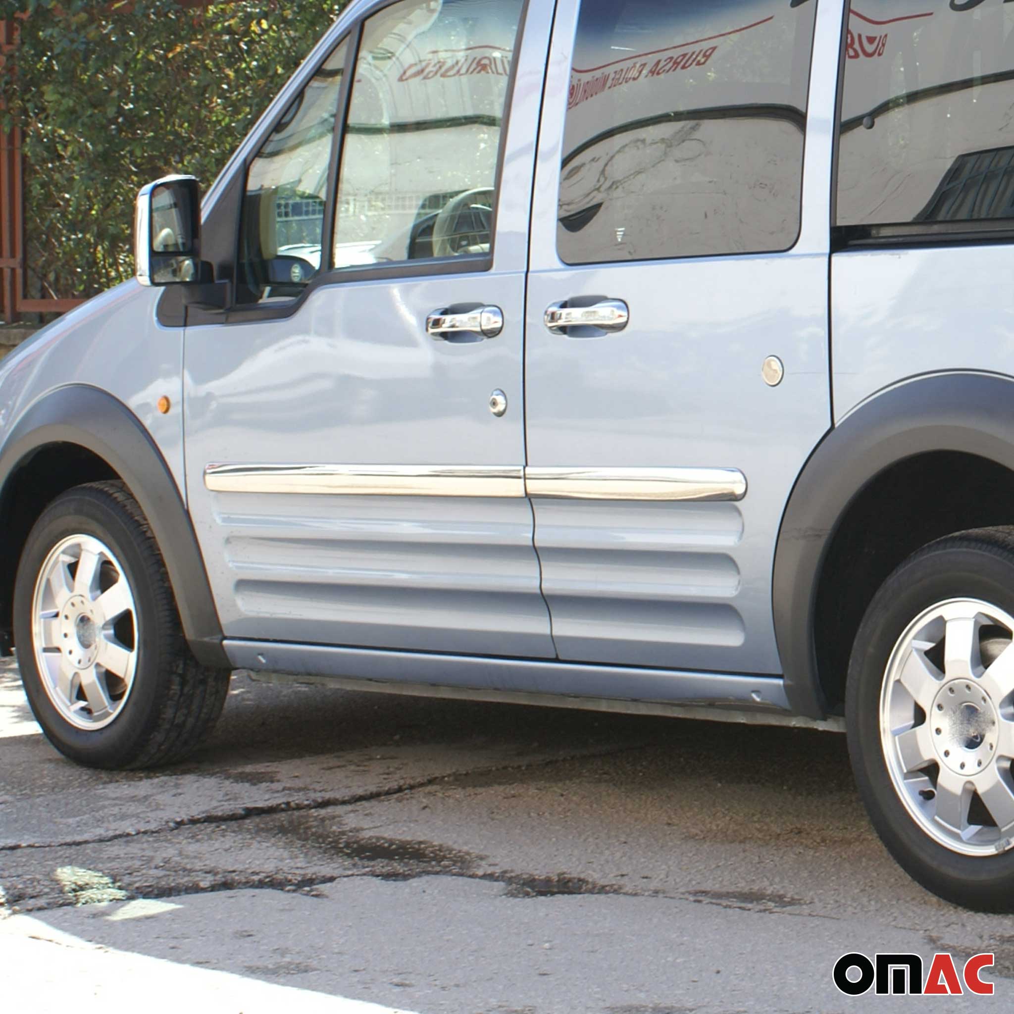 2010-2013 Ford Transit Connect L2 Long Side Door Molding Trim Stainless Steel Silver