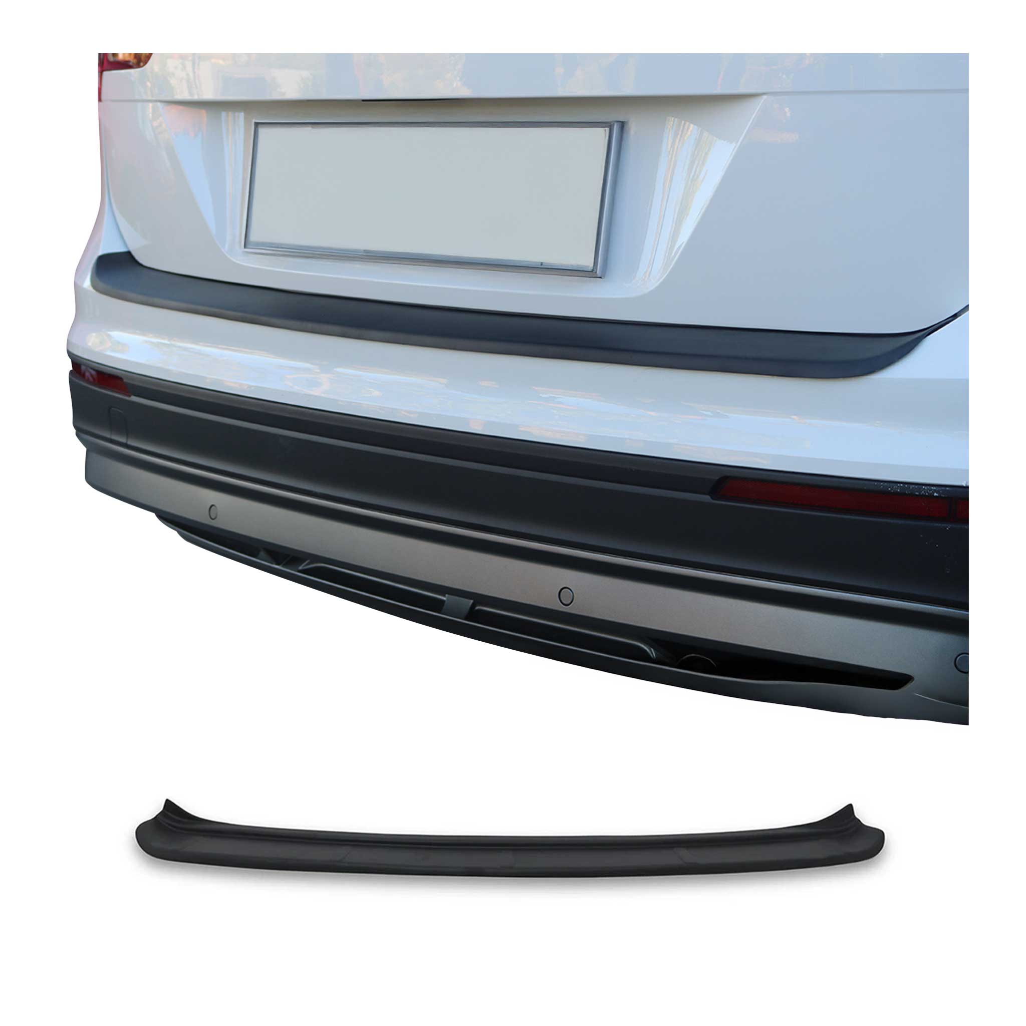 2018-2024 VW Tiguan Rear Bumper Guard Plastic Black